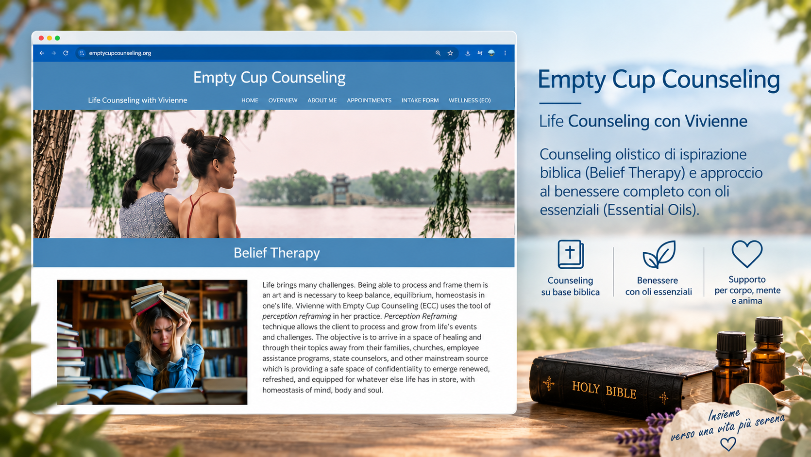 Sito web di Empty Cup Counseling