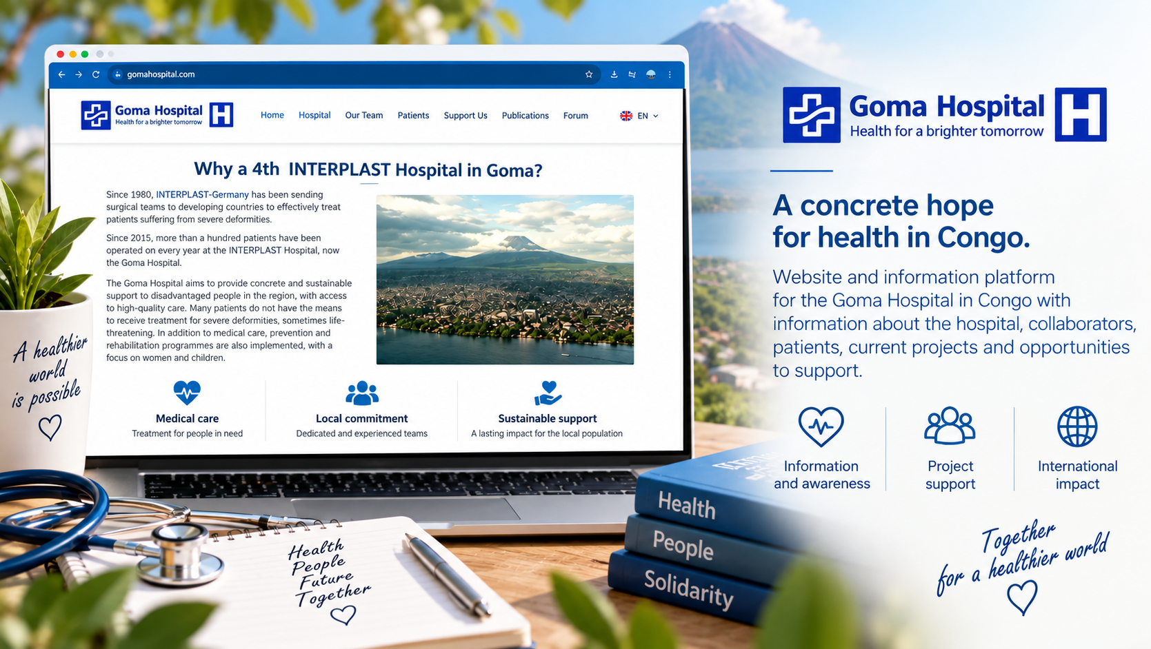 Website of Goma Hospital