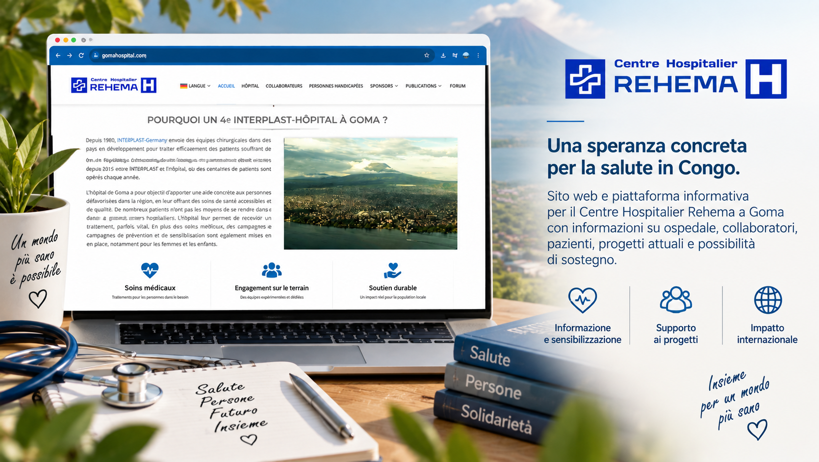 Sito web di Goma Hospital