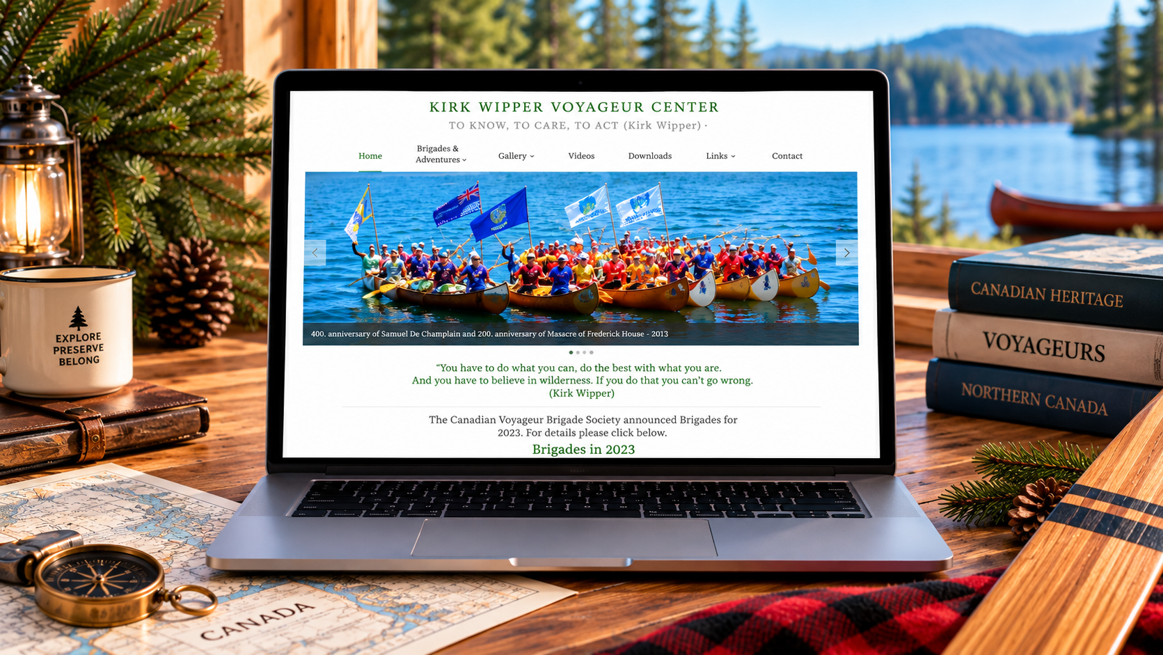Sito web del Kirk Wipper Voyageur Centre