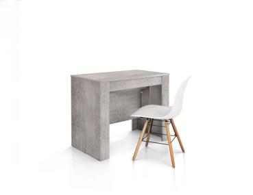 Consolle con 4 allunghe finitura beton
