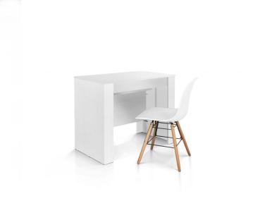 Consolle con 4 allunghe finitura bianco